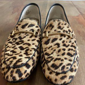 Sam Edelman Lior Loafer Sand Leopard Brahma Women's Size 8 M